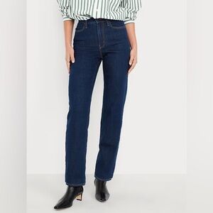 NWT! Old Navy High-Waisted Wow Loose Black Jeans - Size 10 Long 🩷 493522